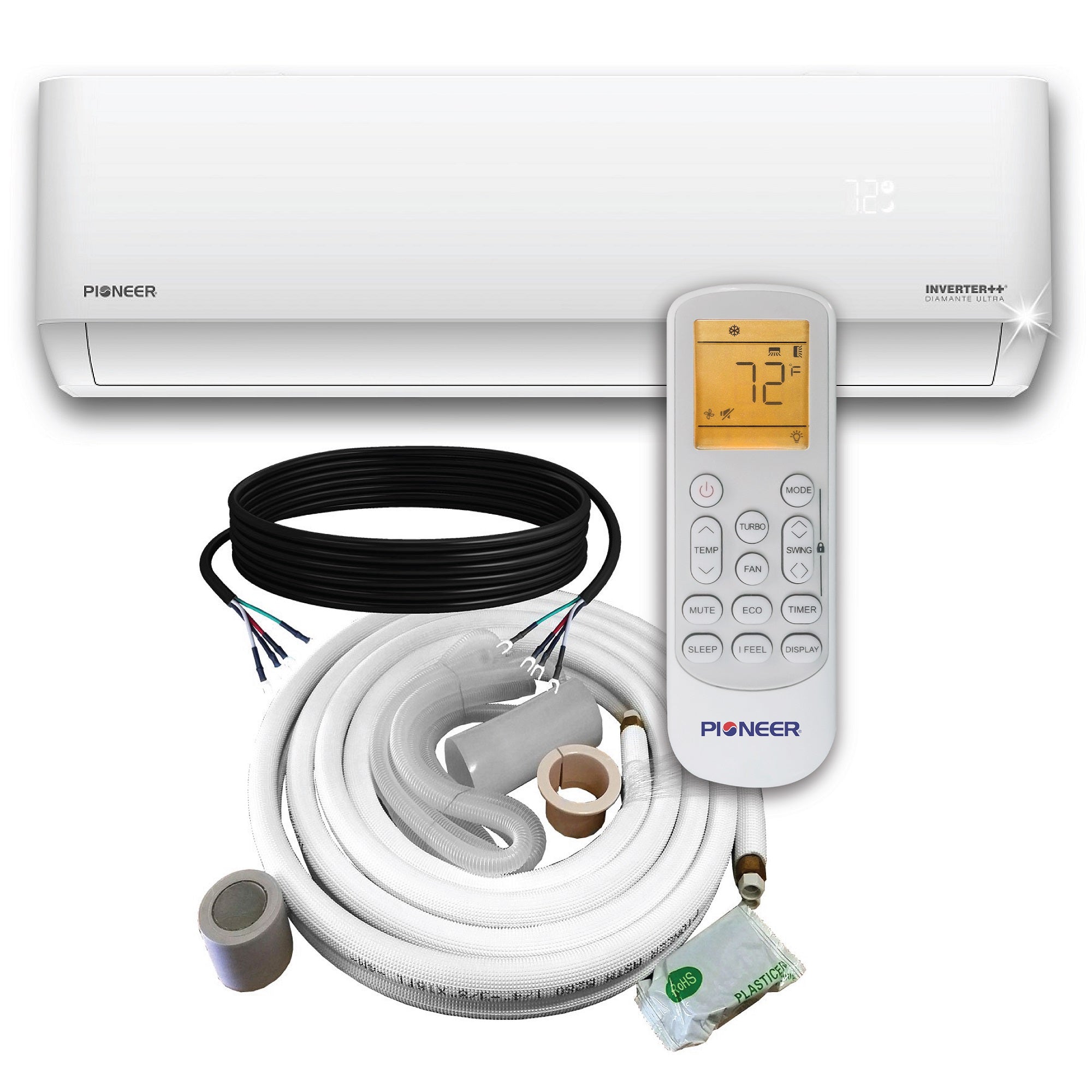 Pioneer® 12,000 BTU 23 SEER Diamante Ultra Wi-Fi Ductless Mini