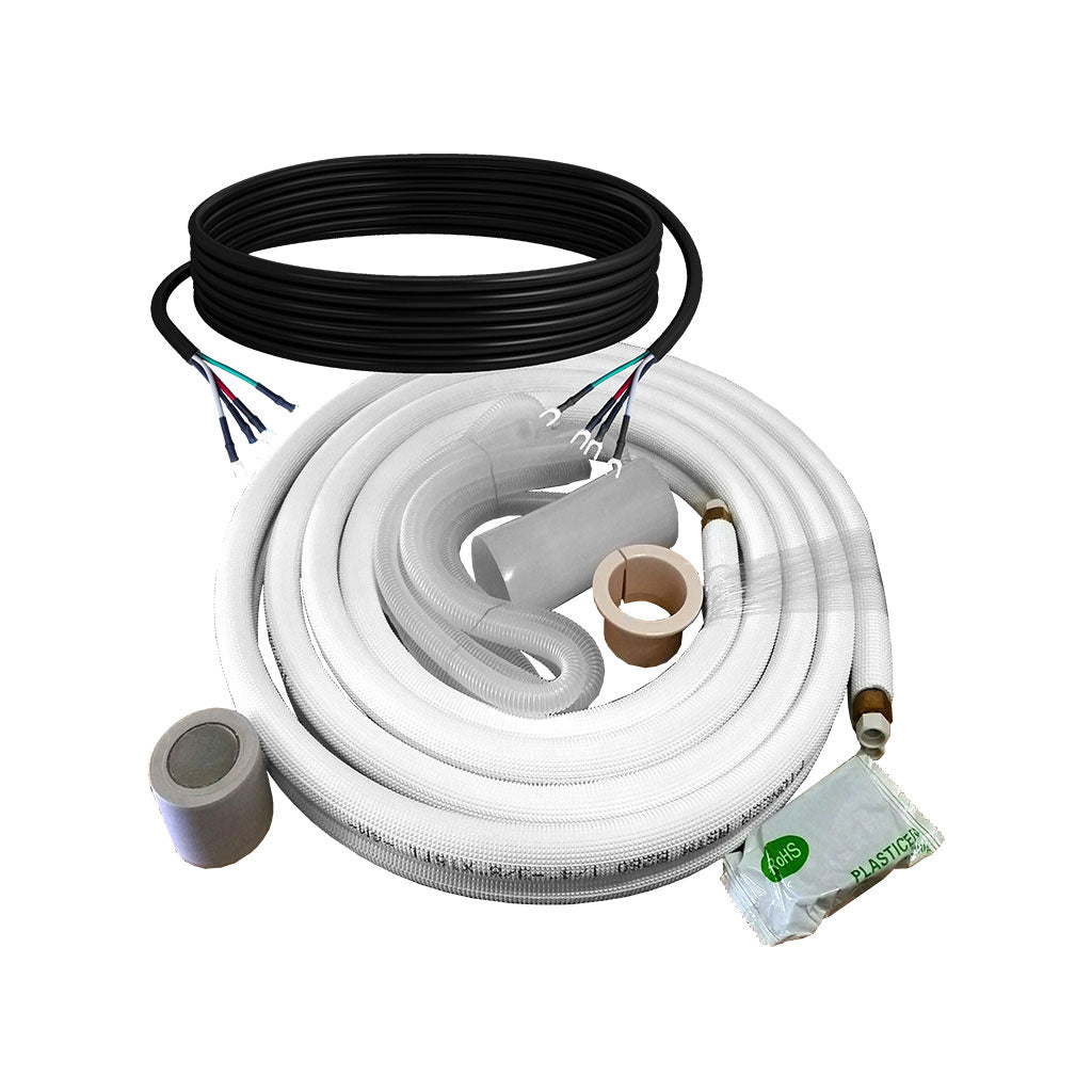 View of Copper Piping Kit for Mini Split Installation – Highseer