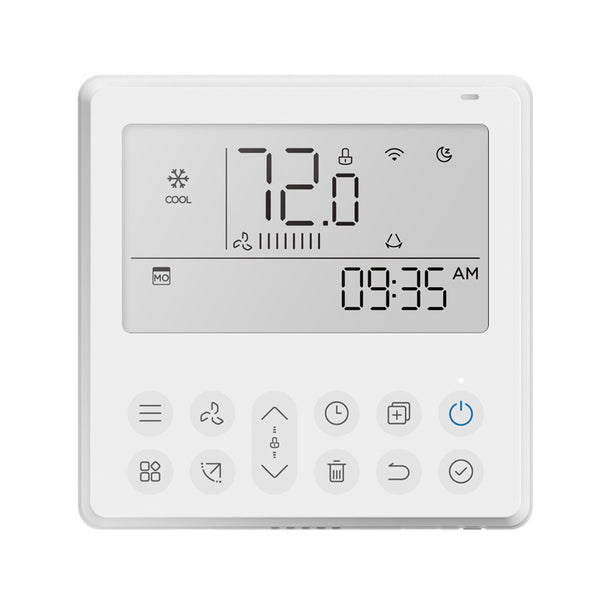 Weekly Programmable Wi-Fi Thermostat For Pioneer RB, UB, CB Model Mini Split Systems
