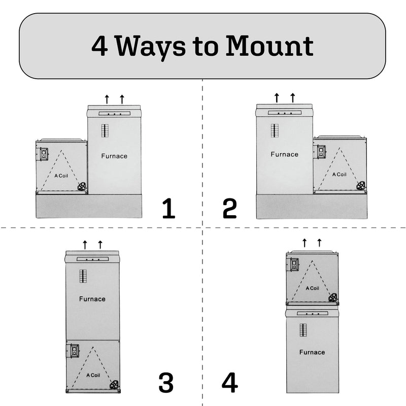 Pioneer® 18,000~36,000 BTU Furnace-Connect Multi-Position Cased AC Heat Pump A-Coil