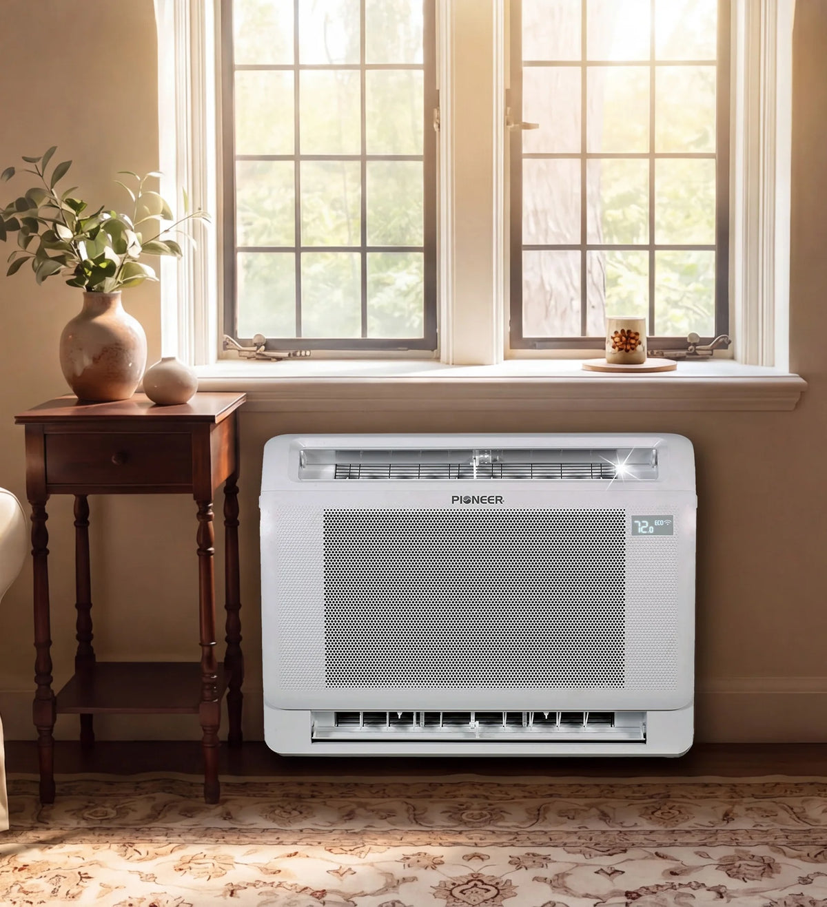 Pioneer® Quantum Ultra™ 12,000 BTU 24.6 SEER2 230V Floor/Low-Wall Mounted Console Ductless Mini-Split Air Conditioner Inverter Heat Pump Full Set