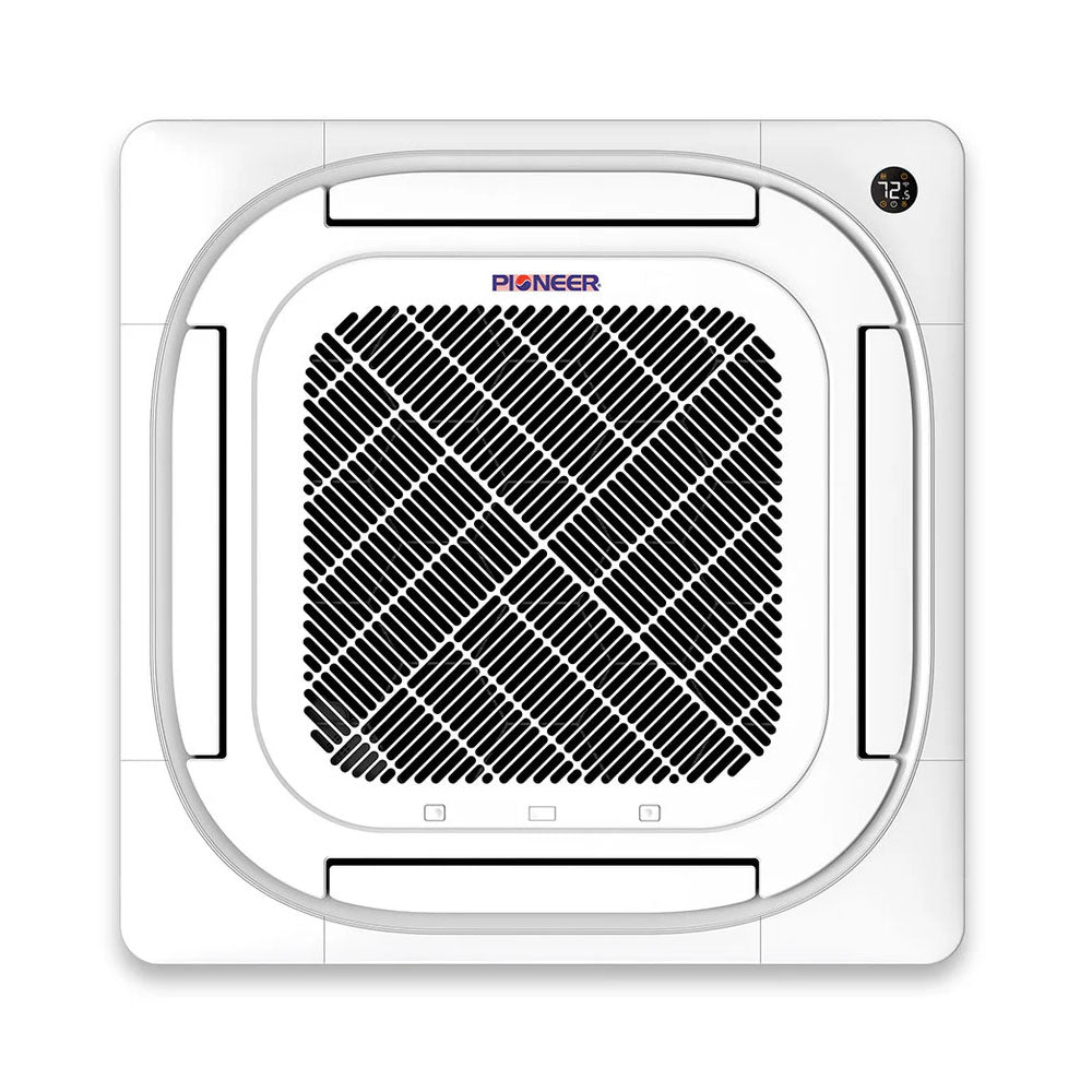 Pioneer® Quantum Ultra™ 36,000 BTU 20 SEER2 230V 4-Way Ceiling Cassette Ductless Mini-Split Air Conditioner Inverter Heat Pump Full Set