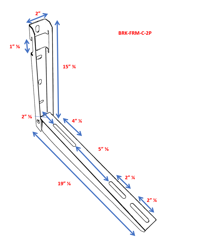 Folding Mounting Bracket for Mini Split Unit with Leveler