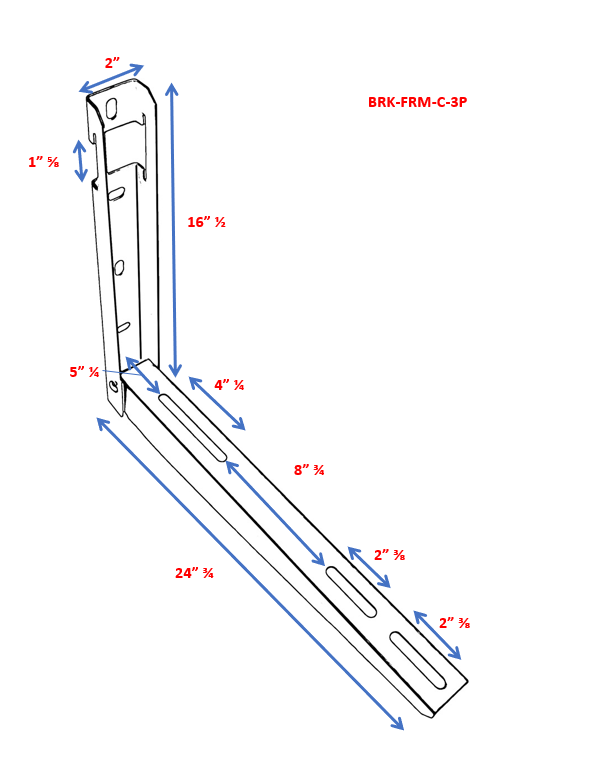 Split Unit Bracket Folding Mounting Bracket for Mini Split Unit with Leveler – Highseer