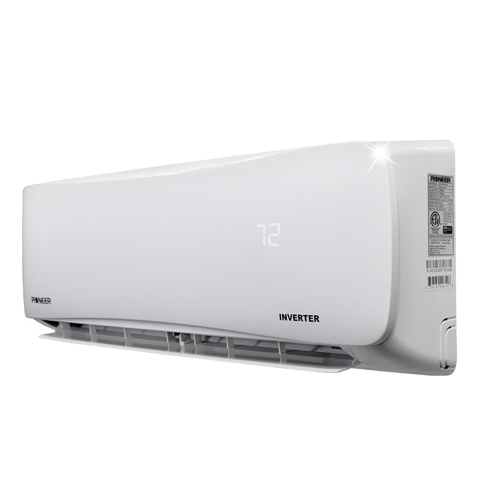 Pioneer® EStar™ 12,000 BTU 22.7 SEER2 Ductless Mini-Split Inverter++ Energy-Star Air Conditioner Heat Pump System Full Set 115V