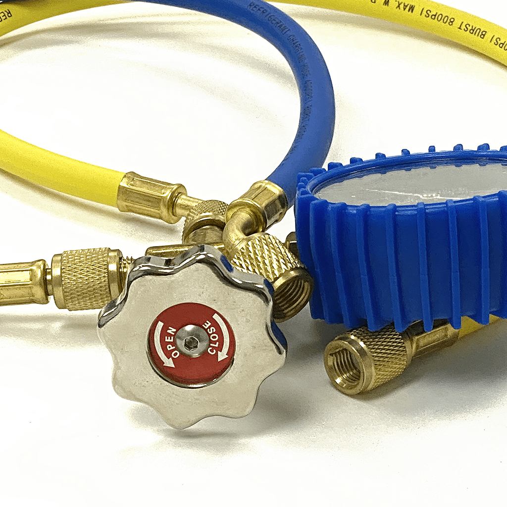 Mini Split R410a Low Side Suction Charging Service Gauge Hose Set. 5/16" Port.