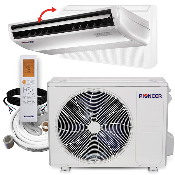 Pioneer® 18,000 BTU 23 SEER2 Floor/Ceiling Mini-Split Inverter++ Energy-Star Air Conditioner Heat Pump System Full Set 230V