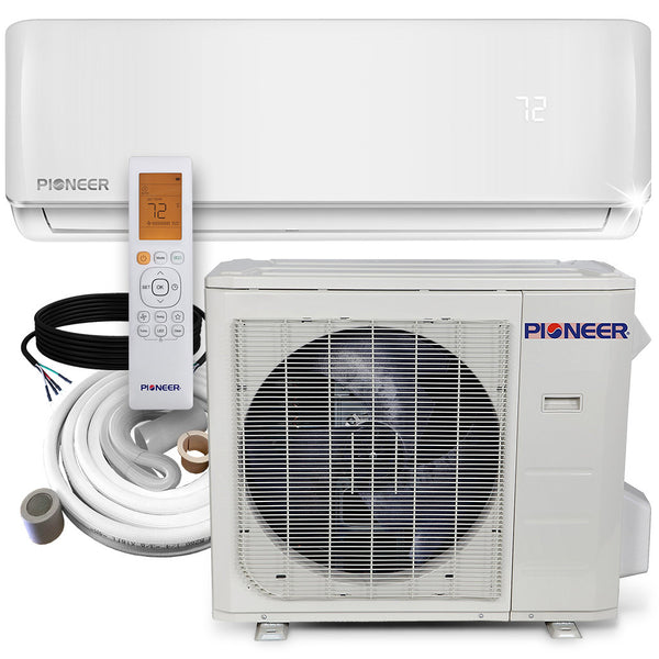 Pioneer® 36,000 BTU 17.5 SEER2 Ductless Mini-Split Inverter+ Air Conditioner Heat Pump System Full Set 230V
